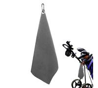 Generisch Asciugamano da golf per borse da golf, panno per la pulizia delle mazze da golf, motivo a nido d'ape, panno per la pulizia del golf, panno per la pulizia portatile da golf con robusto