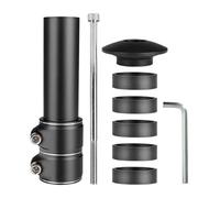 Generisch Attacco manubrio per bicicletta, in alluminio, 28,6 mm, lunghezza 13,8 cm, rialzo sterzo, 10 cm, prolunga per bicicletta da corsa, City Bike, con di montaggio
