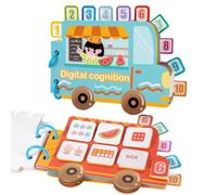 Generisch - Attività - Carta riutilizzabile 24 x 18 x 1 cm | Bambini 1 2 3 anni con componenti riutilizzabili, apprendimento domestico, asilo, adesivi elettrostatici