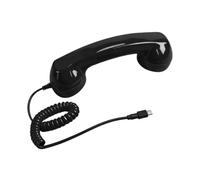 Generisch Auricolari per telefono retrò tipo C, auricolari vintage per | Compatibile con la maggior parte degli smartphone e tablet, interfaccia di tipo C, connessione via cavo stabile, linea piatta