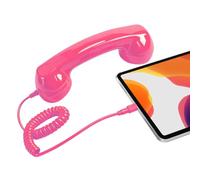 Generisch Auricolari per telefono retrò tipo C, auricolari vintage per | Compatibile con la maggior parte degli smartphone e tablet, interfaccia di tipo C, connessione via cavo stabile, linea piatta
