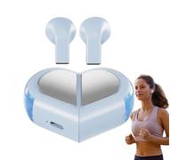 Generisch Auricolari senza fili - True Wireless Earbuds | Auricolari in-ear a forma di cuore, Clear Voice Calls Earbud for Running, Studying, Hiking Driving, Airplane Jogging Sports, Cycling Meetings