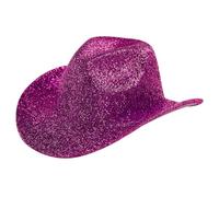 Generisch Autentico cappello jazz da cowboy per spettacoli di festival indimenticabili performance sul palco con elegante design western, rosa intenso, Taglia unica