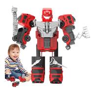 Generisch Auto Robot Trasformare - Veicoli Push and Go | Personaggi d'azione Robot Combinati | Smontare gli obblighi di deformazione automatica | Giocattoli educativi per | Interact