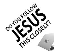 Generisch Autoadesivo automobilistico - Paraurti Jesus Automobile,Segui Gesù Così Adesivo,Per la guida sicura a parete portatile specchio retrovisore bottiglia d'acqua portellone barca