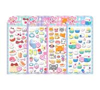 Generisch Autocollants 3D Pour | Décalcomanie Patte d'Animal Décoratif | 4 Feuilles de Mini Stickers Mignons | Pour Coque Téléphone, Gourde, Cahier, Journal, Salle de Classe, Récompense Scolaire