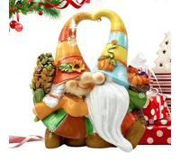 Generisch Autunno Scultura Nano da giardino - Decorazione del raccolto | Figura in resina per foglie di - Giorno del Ringraziamento - Casetta da giardino ingresso terrazza aiuola