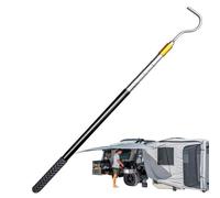 Generisch Awning Rod | Telescopic Pull Pole | RV Awning Opening Tool | Retractable Metal Extension Handle for Caravan Camper Tent Shade Setup Locking Sections Portable Travel Gear