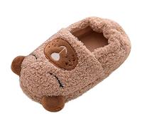 Generisch Baby 6 Mese Bambini Scarpe Trucco Pantofole Ragazzi Bambino Caldo Morbido Scritto Bambino Scarpe Da Ginnastica Per Ragazzi 24 (Brown, 7 Toddler)