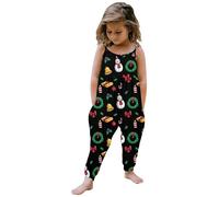 Generisch Baby Baby Girl Natale Stampe Tuta Ragazzi Costume di Natale Dear Santa Baby Pagliaccetto Neonato Tuta, Nero , 9-10 Anni