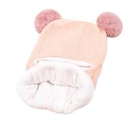 Generisch Baby Winter Hat Scarf Set Toddler Beanie Hats Girl Boy with Neck Warmer Beanie for Kids Knit Warm for Cold Weather Russen Mütze Damen, Colore: rosa., Taglia unica