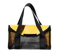 Generisch Bait Bag - Mesh Lure Organizer con manico, borsa da portatile, organizer per saltwater freshwater Beach River Lake Pond Deep Sea Vacation Family Camping Road Trip, giallo, vedi