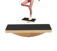 Generisch Balance Board in legno, antiscivolo e portatile | Tavola di equilibrio per allenamento della caviglia, per uomini e principianti, yoga, pilates, riabilitazione, casa, ufficio