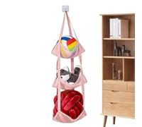 Generisch Ball Holder - Wall Mount Vertical Rack | Multi-Layer Space-Saving Ball Organizer, Basketball & Football Storage for Garage, Bedroom, Kids Room, Appartamento, Door & Living Room