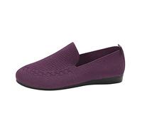 Generisch Ballerine da donna, comode, basse, chiuse, lavorate a maglia | Scarpe ballerine da donna, eleganti, comode, antiscivolo, robuste, leggere
