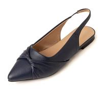 Generisch Ballerine eleganti e traspiranti da donna, comode, con lacci, ideali per danza, leggere, sportive, bianche, per un look casual quotidiano, Blu scuro, 48 EU
