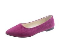 Generisch Ballerine quadrate da jogging, da donna, comode, per il tempo libero, vita quotidiana, flessibili, leggere, per la città, Viola scuro, 37 EU