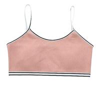 Generisch Bambini ragazze biancheria intima reggiseno gilet bambini tracolla regolabile biancheria intima vestiti, Colore: rosso, 8-12 Jahre