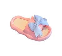 Generisch Bambino 18 mese ragazza principessa Bowknot antiscivolo morbido fondo capispalla sandali pantofole regalo casa, Colore: rosa., 28 EU