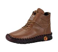 Generisch Bambino Inverno 21 Inverno Grande Commercio All'estero Donne Scarpe Stringate Peluche Caldo Interno Breve Stivali Per Le Donne Bianco Scarpe, marrone, 37 EU