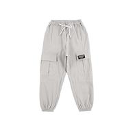 Generisch Bambino Neonato Ragazza Primavera Stampa Cotone Pantaloni Lunghi Cargo Jogger Pantaloni Vestiti Ragazze Leggings Spessi, beige., 7-8 Jahre