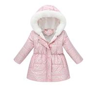 Generisch Bambino Ragazzi Ragazze Cappotto Invernale Con Giacca Addensare Antivento Cerniera Caldo Capispalla Bambino Maglione Ragazzi 86, Colore: rosa., 6-7 Anni