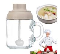 Generisch Barattolo per sale con coperchio e cucchiaio, contenitore per sale | Forniture per la casa e il giardino per la cottura del tavolo da forno all'aperto, bagno per uso domestico, contenitore
