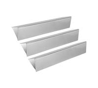 Generisch Barbecue a gas, piastra riscaldante, piastra riscaldante, struttura in acciaio inox, per Weber per Spirit 200, in acciaio inox, per bar Flavorizer di ricambio 39,1 cm, piastre riscaldanti