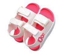 Generisch Barefoot Sandals - Sandali per bambini, con chiusura in velcro, Sandlen B4 Hot Rosa, 24 EU