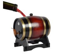 Generisch Barilotto decorativo in rovere - Dispenser di legno per liquidi, grande 1,5 l e 3 l | Copertura con rubinetto, contenitore rum e tequila per cantine e uso domestico