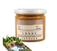 Generisch Base sabbia per miniature, materiale base in miniatura, 200 ml, simulazione di terra texture a base di fango di sabbia, pianura Wilderness Desert scenario per appassionati di bricolage per