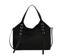 Generisch Beauty Borse Donna Work Bag Top Handle Bag Large Capacity Suede Shoulder Satchel, Pantaloncini da uomo con tasche, Nero , taglia unica