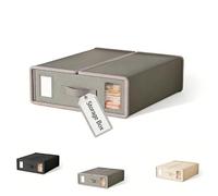 Generisch Bed Set Storage Box, Folding Sheet Organizer con Finestre e Maniglie per Pizzo, Foglio B, Stile 1