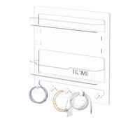 Generisch Bedside Floating Shelf, Wall Stick On Rack, Aesthetic Wall Mount Floating Shelves Easy Installation, 9,45 x 9,06 x 2,13 pollici, Perfect for Accessories and Living Room Organization