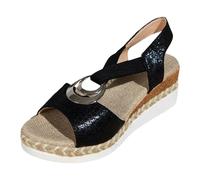 Generisch Bellissime pantofole da donna con suola morbida antiscivolo, resistenti all'usura, infradito da spiaggia per il tempo libero, sandali leggeri per tutti i giorni e le vacanze, Nero , 40 EU