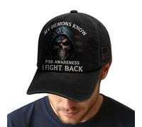 Generisch Berretto da baseball - Fight Back Cap - Accessori alla moda regolabili per viaggi, sport all'aria aperta, pendolarismo, campeggio, fitness, tempo libero, vacanze, pesca, a, L