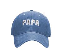 Generisch Berretto da baseball unisex da uomo e donna, regolabile, in cotone, tinta unita, con ricamo, taglia unica, per il tempo libero, sport, golf, Blu, Taglia unica