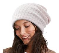 Generisch Berretto da donna e uomo, berretto invernale da donna, caldo, a treccia, morbido, spesso, dolce, lavorato a maglia per il freddo, Colore: rosa., Taglia unica