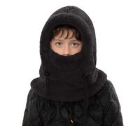 Generisch Berretto invernale caldo per bambini con scalda orecchie e collo per il freddo, ideale per attività all'aperto come sci e ciclismo., Nero , 3-9 Jahre