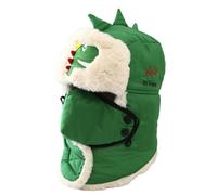 Generisch Berretto invernale per bambini con foulard coordinato e paraorecchie, antivento, ideale per il freddo, pattinaggio all'aperto, per ragazzi e ragazze, verde, 3-11 Jahre