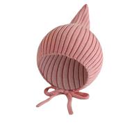 Generisch Berretto lavorato a maglia a forma di cipolla con lacci - Simpatico berretto a punta per neonati | Morbido berretto invernale per ragazzi e ragazze, Stil_f05 rosso, Einheitsgröße