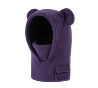 Generisch Berretto per bambini e bambine, berretto invernale in pile, per bambini, per ragazzi e ragazze, caldo per le attività all'aperto nella stagione fredda, Lilla, 5-16 Jahre