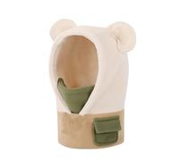 Generisch Berretto per bambini e bambine, berretto invernale in pile, per bambini, per ragazzi e ragazze, caldo per le attività all'aperto nella stagione fredda, beige., 1-4 Jahre