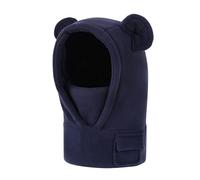 Generisch Berretto per bambini e bambine, berretto invernale in pile, per bambini, per ragazzi e ragazze, caldo per le attività all'aperto nella stagione fredda, Blu scuro, 5-16 Jahre