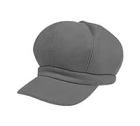 Generisch Berretto rosso inverno caldo berretto lana berretto pittore cupola cappello sciarpa guanto, grigio., Taglia unica
