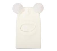 Generisch Berretto Scarf Set Toddler Beanie Hats Girl Boy con collo caldo Beanie for Kids Knit Warm for Cold Weather Avier Cappello, bianco, Taglia unica