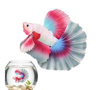 Generisch Betta pesce decorativo per acquario, moderna statuetta educativa | Pesce artificiale da combattimento accattivante per gli amanti degli animali domestici, proprietari di casa, collezionisti