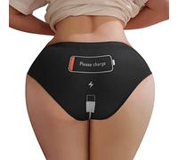 Generisch Biancheria intima da donna, perizoma a basso riso, traspirante, in cotone, per donne, no show erotico, mutandine sexy, tanga, morbida, hipster stretch, Nero , XL