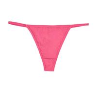 Generisch Biancheria intima da donna, Thong Low Rise Thongs, in cotone, traspirante, per donna, morbida, sexy, senza show, Rosso anguria., L