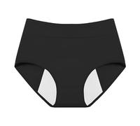 Generisch Biancheria intima mestruale, senza cuciture, per giorni forti, elasticizzata, a vita alta, per mestruazioni, per la notte, a vita alta, morbida, da donna
